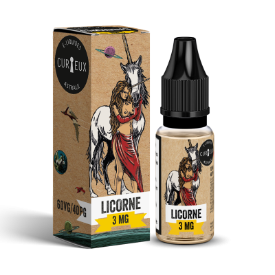 E-liquide Licorne 10ml de Curieux Astrale- E-liquides français